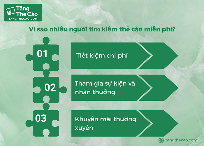 Những lý do nhiều người tìm kiếm thẻ cào miễn phí
