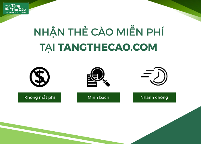 Nhận thẻ cào Vietnamobile miễn phí tại tangthecao.com